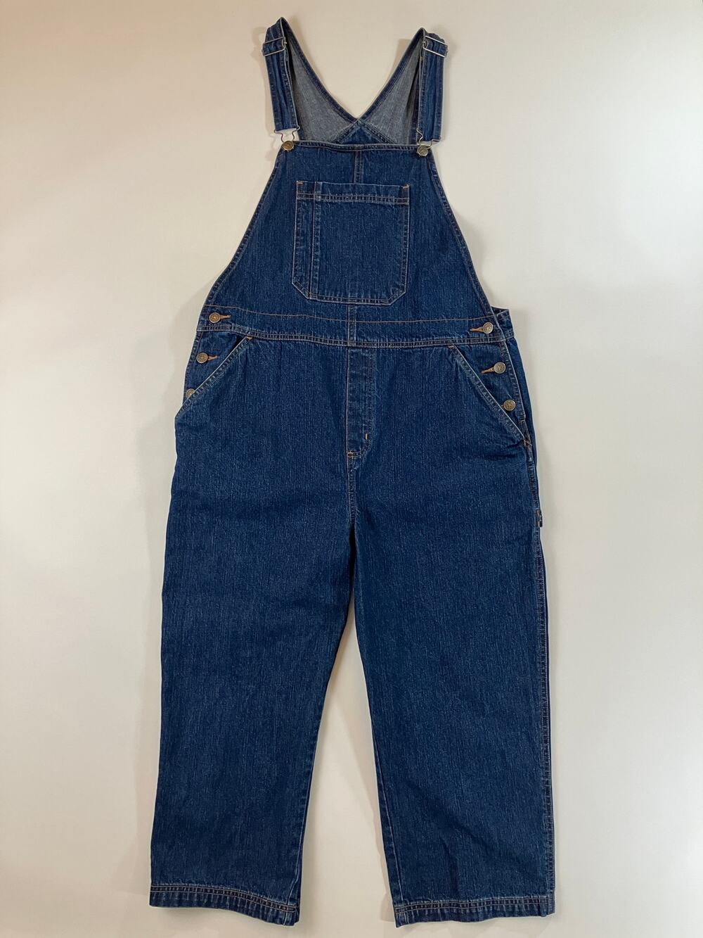 Vintage Cherokee Denim Overalls Women’s Large Blue Jean 90s Carpenter Dungarees